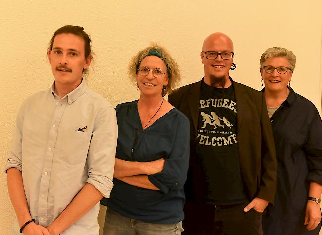 Die Nominierten der Liste «Zukunft Wallis» für den Bezirk Leuk (von links): Samuel Steiner, Maggie Loretan, Christian Odermatt und Madeleine Kuonen-Eggo (es fehlt Robert Tscherry).