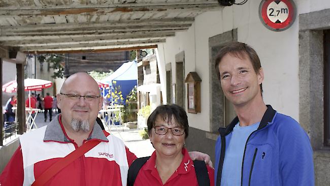 Marco Schwery (48), Daniela Schmid (57) und Alfred Imoberdorf (49), Naters.