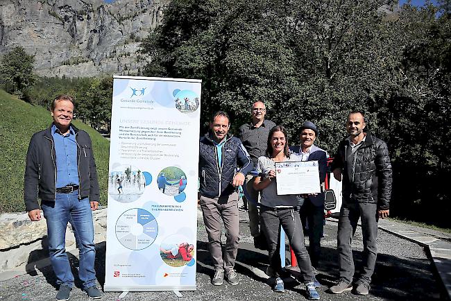 Auszeichnung. Leukerbad ist nun die vierte Gemeinde im Oberwallis, die das Label «Gesunde Gemeinde» trägt.