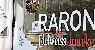 Noch ziert der Schriftzug &laquo;Edelweiss market&raquo; das Schaufenster, der Laden ist aber seit Ende August  geschlossen.