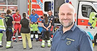 Instruktor Michael Schuster war verantwortlich f&uuml;r die Organisation der Emergency Studi Tage (EMStage) der Sanit&auml;t Oberwallis in Visp.