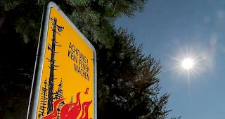 Trotz tieferen Temperaturen. Im Oberwallis gilt auch weiterhin ein generelles Feuerungsverbot.