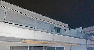 Gef&auml;hrlich. Innert weniger Wochen besch&auml;digte der Wind gleich zweimal Balkonelemente einer Natischer &Uuml;berbauung.