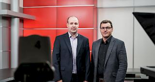 Von links: Markus Pianzola und Sebastian Glenz bilden das neue F&uuml;hrungsteam von Kanal9.