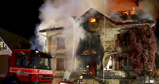 Der Brand in einem Restaurant in Oberriet SG forderte zwei Todesopfer. 