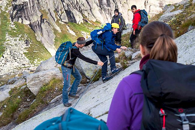 Impressionen aus der Alpenwoche auf der Gelmerhütte. 