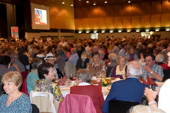 Volle Simplonhalle am Aktionärstreffen. 