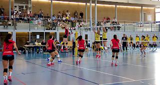 Die Visperinnen zeigten sich in der ersten NLB-Partie k&auml;mpferisch im Angriff und pr&auml;zise im Block, mussten aber dennoch eine Niederlage gegen Therwil einfahren.