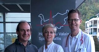 Von links: Dr. Jean-Marc Vuissoz, Tanja Rungger und Dr. Simon Fluri.