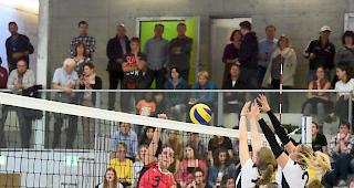 Tamara Cina greift an: Der VBC Visp gewann das erste NLB-Heimspiel gegen NUC II 3:1.