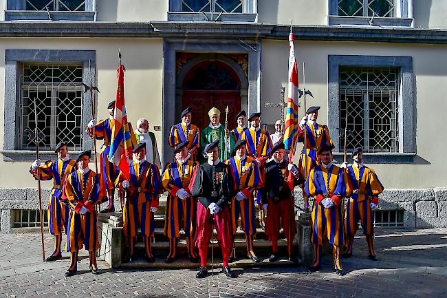 An diesem Sonntag feierten die Ex-Gardisten der Sektion Wallis einen Gedenkgottesdienst für Johannes Paul II.