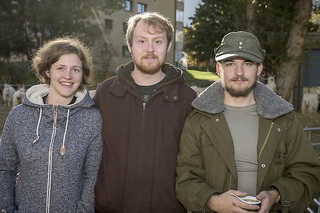 Marina Fercher (22) und Sandro Rizzo (23), Naters, Michael Huber (22), Brig.