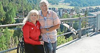 Stephani Victor und ihr Ehemann Marcel Kuonen bereiten sich in Saas-Fee auf die n&auml;chste Ski-WM vor.