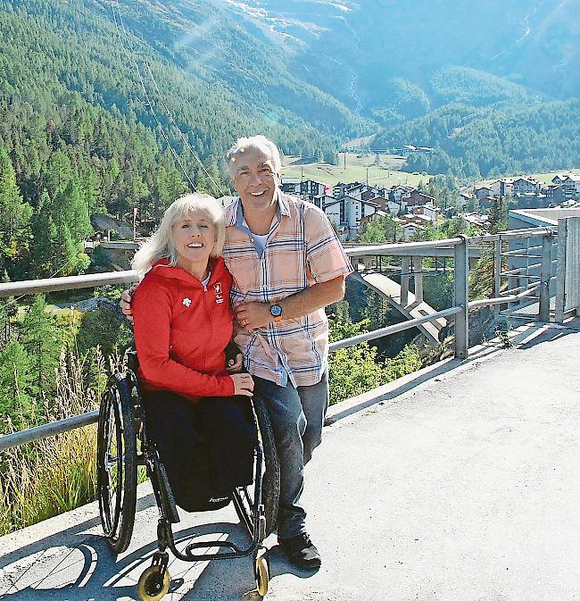 Stephani Victor und ihr Ehemann Marcel Kuonen bereiten sich in Saas-Fee auf die nächste Ski-WM vor.