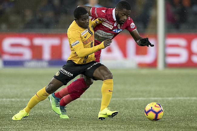 Die Young Boys gewinnen gegen den FC Sitten nach einer spannenden Schlussphase mit 3:2.