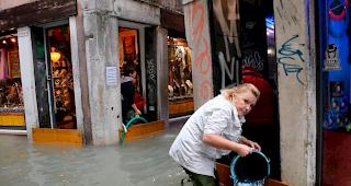 Venedig vermeldete ein Hochwasser, so schlimm wie seit zehn Jahren nicht mehr.