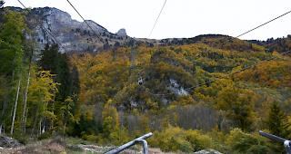 Beim Absturz einer Kabine der Bergbahn Staubern in Fl&uuml;msen kamen keine Personen zu Schaden. 