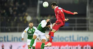 Sitten gewinnt in St. Gallen mit 2:1 nach Verl&auml;ngerung. 