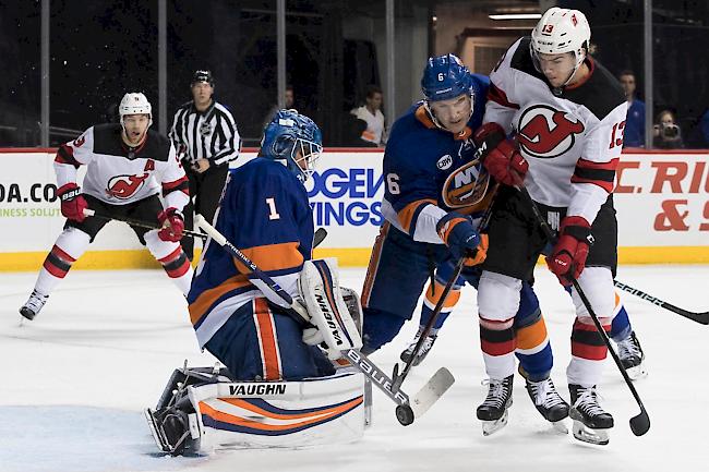 Weitere Niederlage. Die New Jersey Devils mit dem Natischer Nico Hischier befinden sich derzeit in einer Negativspirale. (Archivbild)