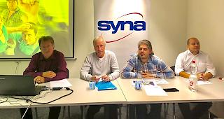 Von links: Johann Tscherrig, Toni Biderbost, Juri Theler und Gianluca Casili.