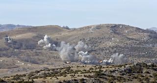 8000 Soldaten, 100 Panzerfahrzeuge und mehrere MiG-Kampfjets nahmen am Man&ouml;ver teil.
