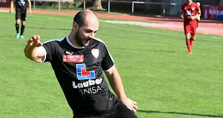 Torsch&uuml;tze. Albert Spahiu erzielte f&uuml;r die Oberwalliser den zwischenzeitlichen F&uuml;hrungstreffer zum 1:0. (Archivbild)