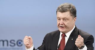 Der ukrainische Pr&auml;sident Poroschenko r&uuml;stet verbal auf. 