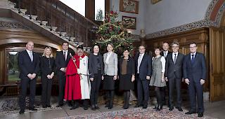 Die Botschafterin ist von einer Walliser Delegation im Schloss Mercier in Siders empfangen worden.