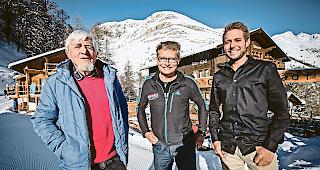 Drei Generationen. Von links: Hermann Biner baute das Hotel Silvana auf dem Furi einst auf, Sohn Daniel und Enkelsohn Marc sind inzwischen in seine Fussstapfen getreten.
