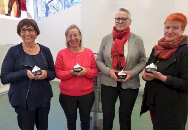 Marie-Bernard Gillioz, Marie-Thérèse Chappaz, Lise Es-Borrat und Doris Mudry.