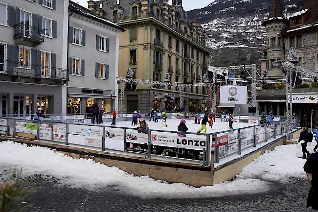 Die Eisbahn St. Sebastian in Brig.