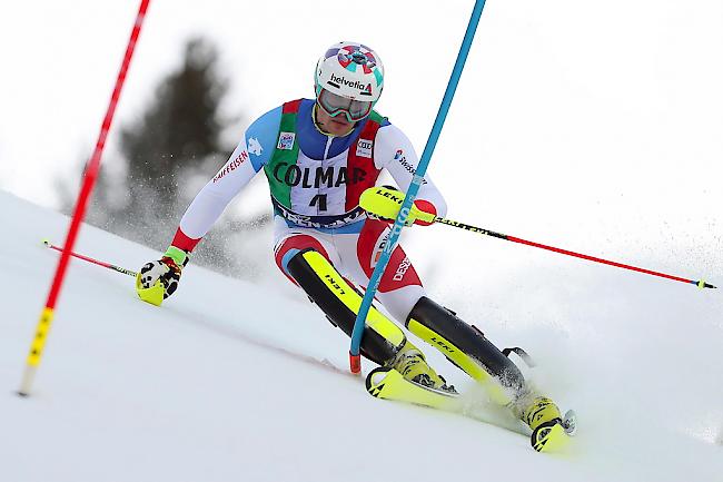 Daniel Yule gewinnt den Slalom in Madonna.