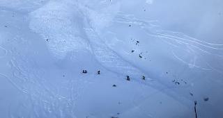 Die Lawine ist im Gebiet Hoht&auml;lli niedergegangen.