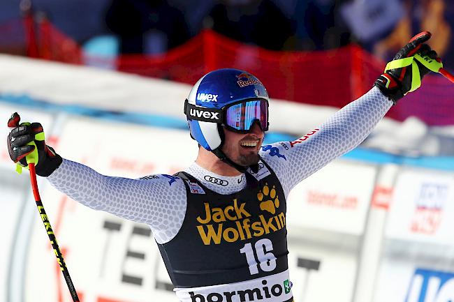 Stark. Der Italiener Dominik Paris gewinnt den Super-G von Bormio.