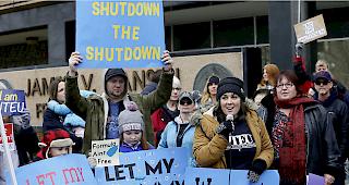 Keine Einigung. Die jetzige Haushaltssperre hatte am 22. Dezember begonnen - und ein Ende ist nicht in Sicht.