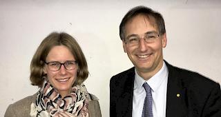 Die beiden Kandidaten der CSP des Bezirkes Visp Danica Zurbriggen Lehner und Thomas Egger.