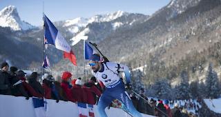 Benjamin Weger f&auml;hrt im Massenstart von Ruhpolding auf den 8. Rang. 