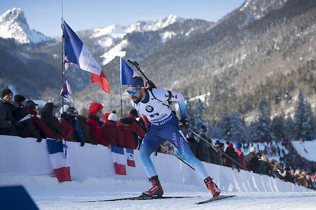 Benjamin Weger fährt im Massenstart von Ruhpolding auf den 8. Rang. 