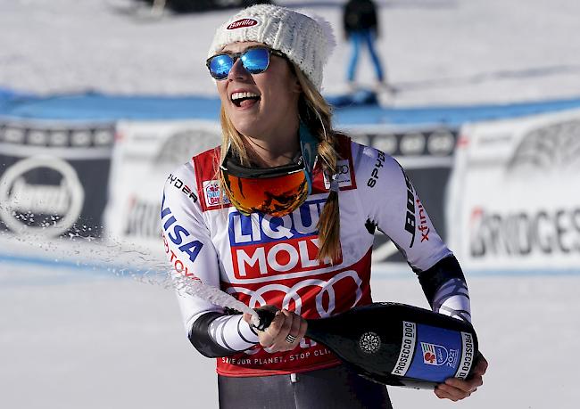 Mikaela Shiffrin fährt im Super-G von Cortina d