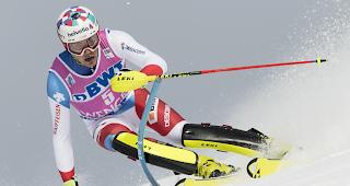 Daniel Yule schaffte auch im sechsten Slalom des Winters eine Klassierung in den Top Ten. 

