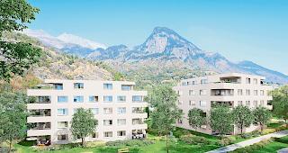 Teil der neuen &Uuml;berbauung. In diesen beiden Wohnh&auml;usern der Bauherrschaft entstehen je 14 Eigentumswohnungen.