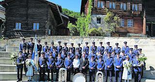 Die Musikgesellschaft &laquo;Alpengl&uuml;hn&raquo; Ausserberg.