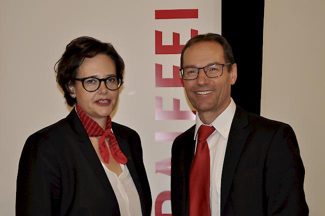 Carmen Zenklusen (45) aus Naters und Basil Zuber (52) aus Zeneggen.