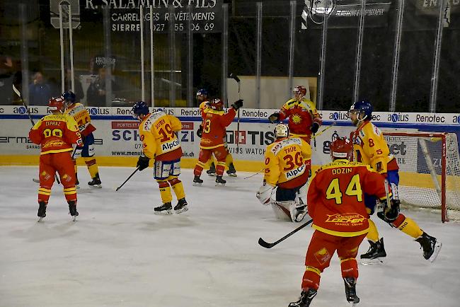 Viele Tore – hier Gauthier Girardins 2:0 nach 8 Minuten – und noch mehr Torchancen für einen starken HC Siders am Dienstagabend.