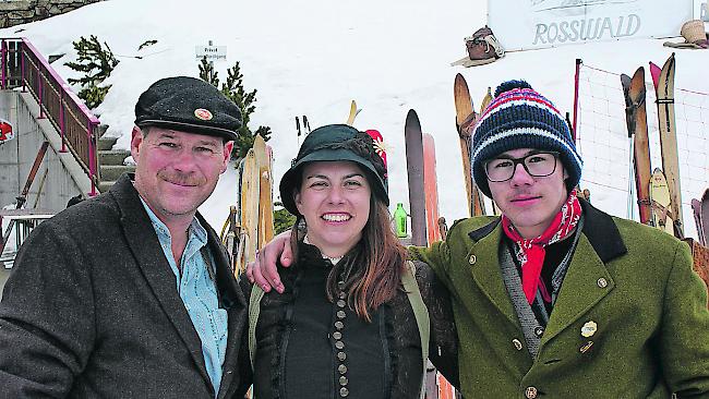 Peter Hutter (50), Tatjana Hutter (40) und Jonas Hutter (14), Ried-Brig.