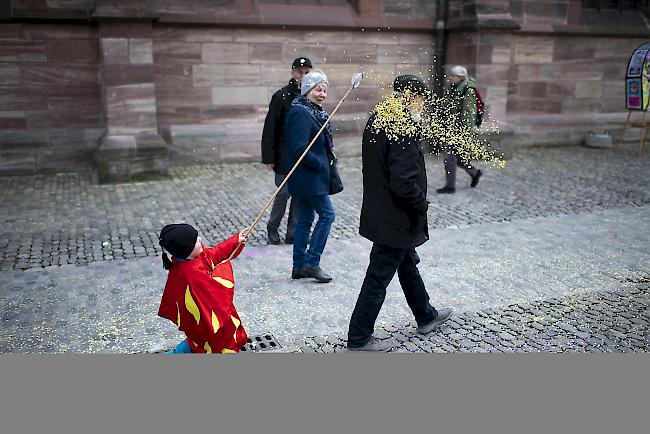 Impressionen vom Basler Kinderfasnachtsumzug.