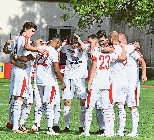 Punkteteilung. Durch zwei späte Gegentore verspielt der FC Naters Oberwallis am Samstag eine 2:0-Führung gegen den FC Bulle. (Archivbild)