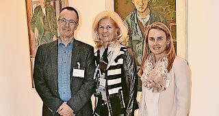 Gastgeber. Arnold Berchtold, Direktor der Berufsfachschule Oberwallis, mit der Pr&auml;sidentin und der Gesch&auml;ftsf&uuml;hrerin der SKKBS, Dr. Esther Sch&ouml;nberger und Michelle Villiger.