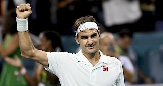 Stark. Roger Federer schl&auml;gt Denis Shapovalov im Halbfinal von Miami mit 6:2 und 6:4.