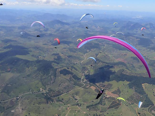 Yael Margelisch am Paragliding World Cup 2019 in Brasilien. 